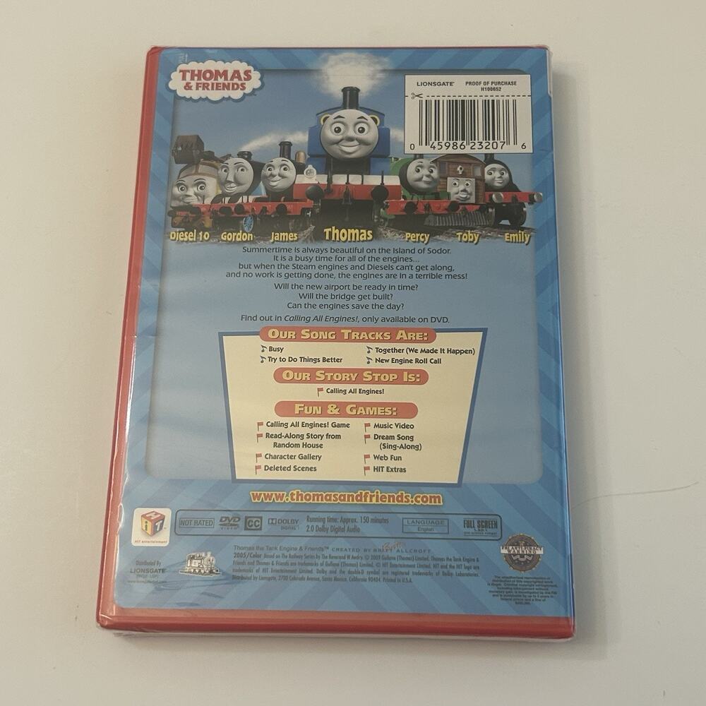 Thomas & Friends Calling All Engines DVD 2005 Full Length Special NEW - Picture 2 of 2
